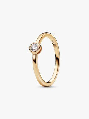 Pandora Era Bezel 14k Gold Lab-grown Diamond Ring